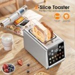 Touch Screen Stainless Steel 2-Slice Digital Toaster