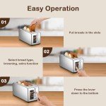 Mecity Smart Touchscreen 4-Slice Stainless Steel Toaster