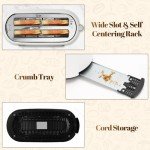 Tesslux Touch Screen 4-Slice Toaster with Timer