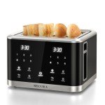 Secura 4-Slice Touchscreen Toaster with Countdown Timer