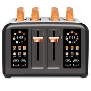 Smart Touch Screen 4-Slice Stainless Steel Toaster