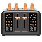 Smart Touch Screen 4-Slice Stainless Steel Toaster