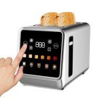 Touch Screen Stainless Steel 2-Slice Toaster with LCD
