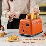 Smart Digital 2-Slice Motorized Toaster with LCD Timer