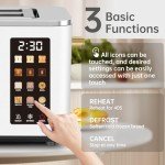 Smart Touchscreen 2-Slice Toaster with 6 Settings