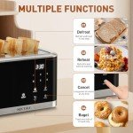 Secura 4-Slice Touchscreen Toaster with Countdown Timer