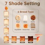 Smart Touch Screen 4-Slice Stainless Steel Toaster