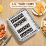 Secura 4-Slice Touchscreen Toaster with Countdown Timer