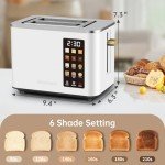 Smart Touchscreen 2-Slice Toaster with 6 Settings