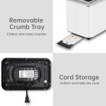 Smart Touchscreen 2-Slice Toaster with 6 Settings