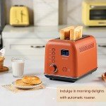 Smart Digital 2-Slice Motorized Toaster with LCD Timer