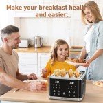 Secura 4-Slice Touchscreen Toaster with Countdown Timer