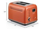 Smart Digital 2-Slice Motorized Toaster with LCD Timer
