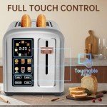 Touch Control 2-Slice Stainless Steel Toaster