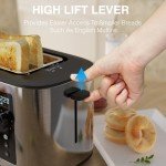 Extra Wide Slot 2-Slice Toaster with Timer