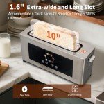 BBday Touch Screen 2-Slice Slim Toaster