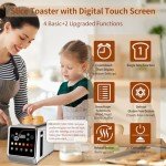 Smart Touch Screen Toaster with LCD and Digital Timer