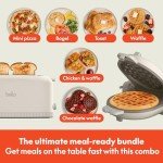 BELLA Slim Toaster & Ceramic Waffle Maker Set