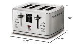 Cuisinart Digital 4-Slice MemorySet Toaster, Silver