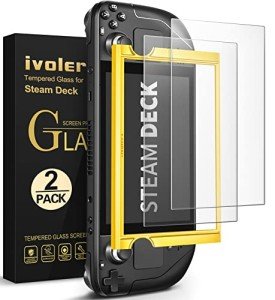Ivoler Anti-Glare Tempered Glass Screen Protectors for Steam Deck