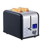 CUSIMAX 2-Slice Stainless Steel Toaster with LED Display