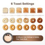 Mecity 2 Slice Stainless Steel Toaster with Timer