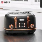 Haden Heritage 4-Slice Adjustable Stainless Steel Toaster