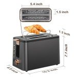 Mecity 2 Slice Stainless Steel Toaster with Timer