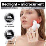 Smart Microcurrent Facial Device with Red Light Technology