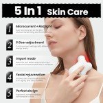 Smart Microcurrent Facial Device with Red Light Technology
