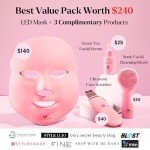 LED Face Mask Light Therapy Spa Kit (4 Pieces)