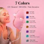 LED Face Mask Light Therapy Spa Kit (4 Pieces)