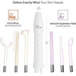 NuDerma Professional Skin Therapy Wand with 6 Wands