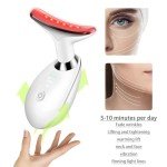 JURP 7-Color LED Face Neck Massager Device