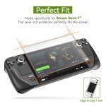 Ivoler Anti-Glare Tempered Glass Screen Protectors for Steam Deck