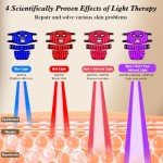 YOEYOU Rechargeable Red Light Therapy Mask for Skincare