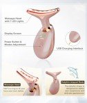 7-in-1 Portable Facial Massager in Rose Gold