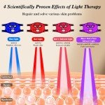 YOEYOU Rechargeable Red Light Therapy Face Mask