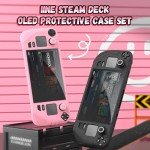 IINE Pink Silicone Case for Steam Deck OLED