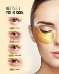 24K Gold Under Eye Patches - 50 Pairs