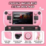 IINE Pink Silicone Case for Steam Deck OLED