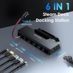WAVLINK 6-in-1 Dock for Steam Deck & More