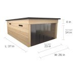 AM Robots Lawn Mower Storage Shed - The Cube