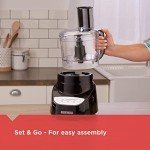 BLACK+DECKER 8-Cup Food Processor with Attachments