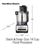 Hamilton Beach Stack & Snap Food Processor, 14 Cup