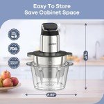 Ganiza 2-Speed Food Processor & Meat Grinder Combo