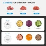 500W Food Processor & Chopper with 2 Bowls