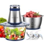 KOIOS 500W Electric Food Processor with 2 Bowls