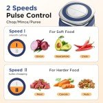 KOIOS 500W Electric Food Processor with 2 Bowls