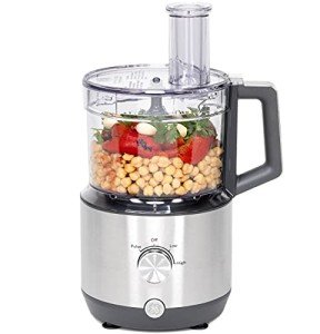 GE 12-Cup Food Processor with Stainless Steel Accessories